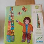 10 cubes à empiler Djeco, Ophalen, Gebruikt