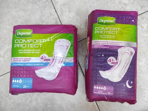 Lot de 2 paquets Depend Serviettes d'incontinence, Diversen, Verpleegmiddelen, Nieuw, Ophalen of Verzenden