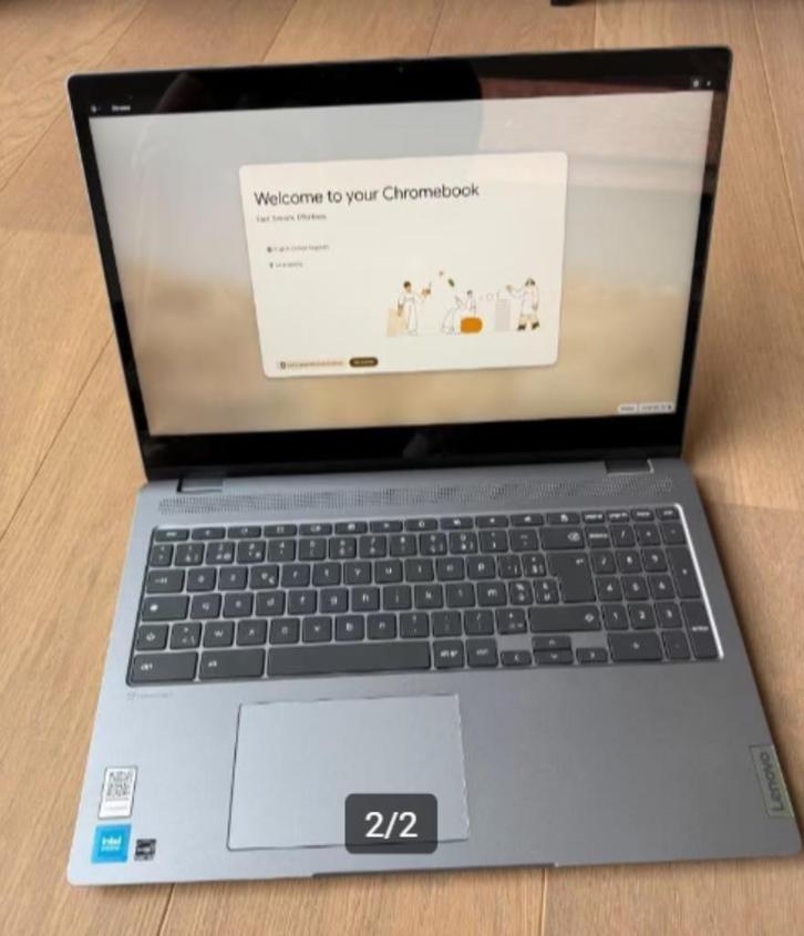 Lenovo IdeaPad Flex 3 Chromebook 15.6 inch, Computers en Software, Chromebooks, Zo goed als nieuw, 15 inch, 8 GB, 128 GB, Azerty