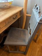 2 mooie grijze decoratiestoelen, Antiek en Kunst, Ophalen of Verzenden