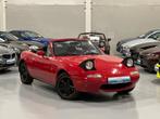 Mazda MX-5 1.6i 16v NA | Sportuitlaat | Leder | Mooie staat, Auto's, Achterwielaandrijving, Zwart, 4 cilinders, Cabriolet