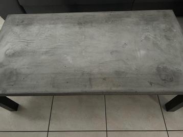 Table basse béton ciré, 100 à 150 cm, Enlèvement, Utilisé, 50 à 100 cm