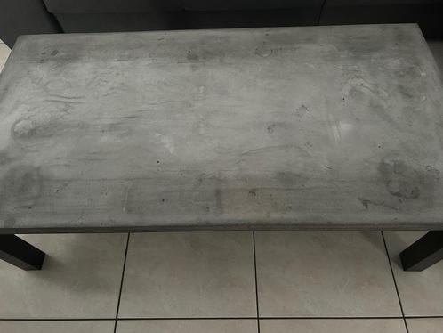 Table basse béton ciré, Huis en Inrichting, Tafels | Salontafels, Gebruikt, 50 tot 100 cm, 100 tot 150 cm, Rechthoekig, Ophalen