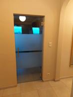 Porte intérieure vitrée charnières double sens, 160 cm ou plus, Verre de sécurité, Comme neuf, Enlèvement