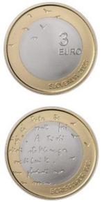 3 euros Slovénie 2023 Boris Pahor, Slovénie, Enlèvement ou Envoi