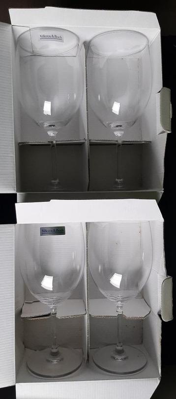 Villeroy Boch vintage glazen Allegorie Bordeaux -set 4 stks. beschikbaar voor biedingen