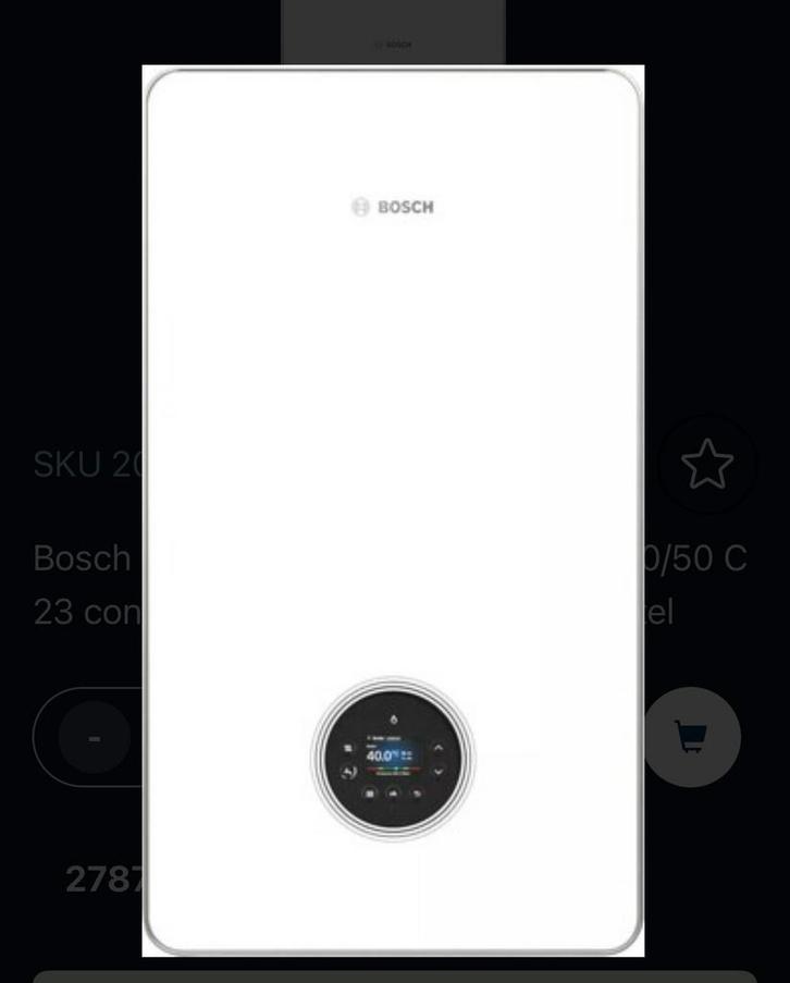 Bosch condens combi gaswandketel, Doe-het-zelf en Bouw, Chauffageketels en Boilers, Nieuw, Ophalen