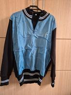 lichtblauwe jas met zwarte stoffen mouwen - M, Ophalen, Wandelen of Outdoor, Gedragen, Maat 48/50 (M)