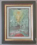 RENE CARCAN / BASSIN DE LA RULS / KLEURETS + RELIEF 26x21cm, Ophalen of Verzenden