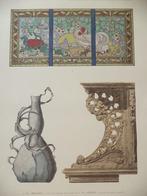 c1900 Philippe WOLFERS Art Nouveau lithografie zilveren vaas, Ophalen of Verzenden