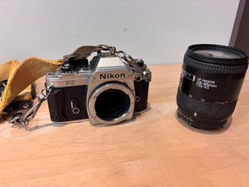Retro fotocamera Nikon FG met lens 28-85mm AF beschikbaar voor biedingen
