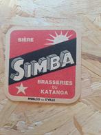 Bierviltje Simba, Verzamelen, Biermerken, Ophalen of Verzenden, Zo goed als nieuw