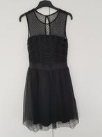 Robe de cocktail ou de soirée, en tulle noir, taille 40, Robe de cocktail, Noir, Enlèvement ou Envoi