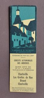 Marque-page. Circuits automobiles des Ardennes 1931., Collections, Signets, Utilisé, Enlèvement ou Envoi