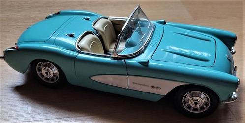 Chevrolet Corvette 1957 schaal 1:18 (13), Hobby & Loisirs créatifs, Voitures miniatures | 1:18, Enlèvement ou Envoi