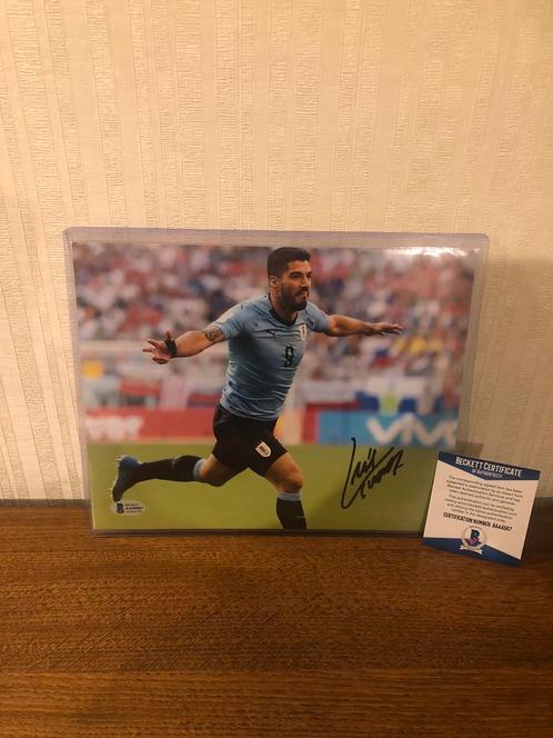 Handtekening Luis Suarez met Beckett certificaat Messi Miami, Collections, Articles de Sport & Football, Neuf, Affiche, Image ou Autocollant