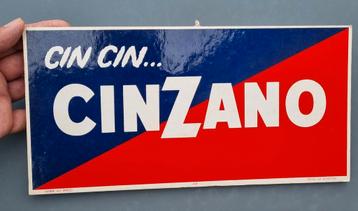 Cinzano glanzend karton bordje uit 1969!  beschikbaar voor biedingen