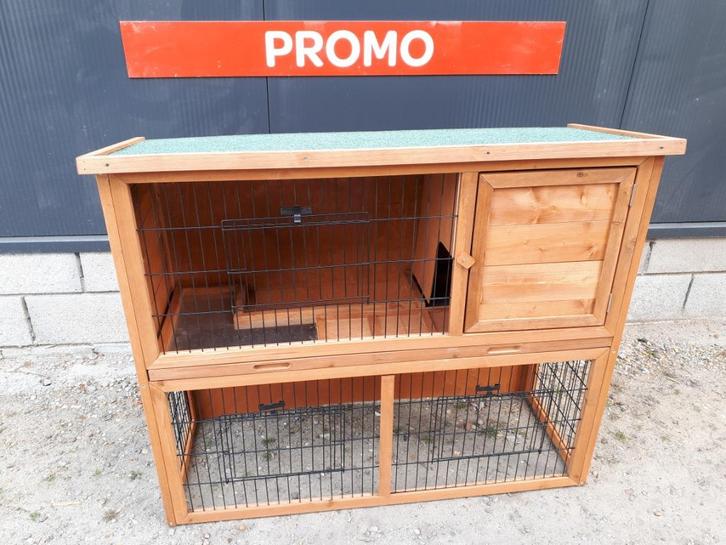 konijnenhok red met gazoncompartiment, Dieren en Toebehoren, Knaagdieren en Konijnen | Hokken en Kooien, Nieuw, Ophalen of Verzenden