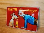 Plaque émaillée Tintin, Collections, Enlèvement ou Envoi, Comme neuf, Panneau publicitaire