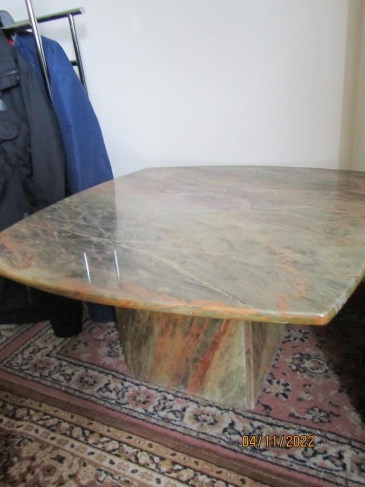 Marmeren bijzettafel, Huis en Inrichting, Woonaccessoires | Overige, Gebruikt, Ophalen