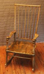 Comfortabele Schommelstoel Uit Massief Hout, Ophalen, Bruin, Zo goed als nieuw, Vintage / Jaren 60