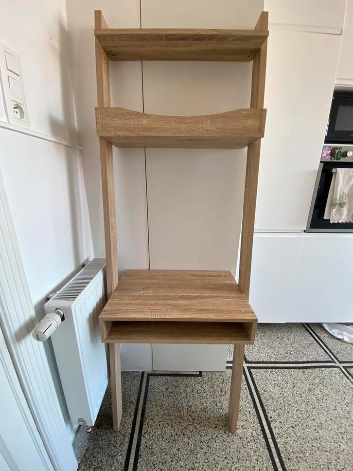 Bureau mural étagères design bois clair Sklum, Maison & Meubles, Bureaux, Bureau, Enlèvement