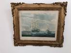 Gravure ancienne de bateaux, Ophalen