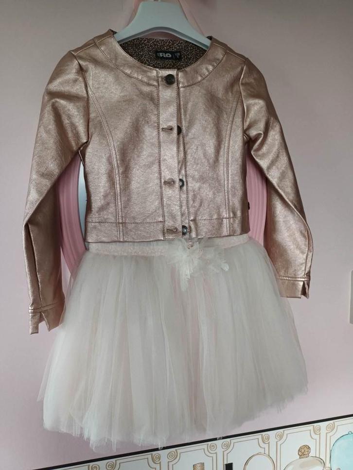 Unieke jurk communie Nellie Biessemans, Kinderen en Baby's, Kinderkleding | Maat 128, Zo goed als nieuw, Meisje, Jurk of Rok, Ophalen of Verzenden