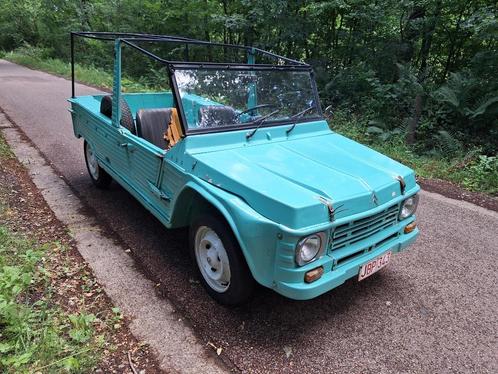 Citroen Méhari, Auto's, Oldtimers, Particulier, Citroën, Benzine, Cabriolet, 2 deurs, Handgeschakeld, Blauw, Zwart, Voorwielaandrijving