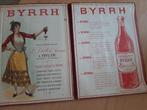 Oude BYRRH aperitiefmenukaart, Verzamelen, Ophalen of Verzenden
