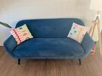 Comfortabele blauwe zetel - tweezit, Ophalen, 150 tot 200 cm, Tweepersoons, 75 tot 100 cm