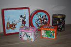 6 x blik en muziekdozen Disney , Mickey and friends, Comme neuf, Autres types, Autres personnages, Enlèvement ou Envoi