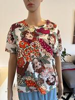 T-shirt met leuke print (maat S/M/L), Kleding | Dames, Maat 38/40 (M), Wit, Ophalen of Verzenden, Zo goed als nieuw
