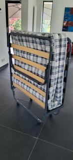 Klapbed 75x180, 70 tot 85 cm, Zo goed als nieuw, 160 tot 180 cm, Ophalen