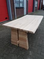 Moderne design tafel massief eiken uniek op maat., Nieuw, Ophalen of Verzenden, Eiken