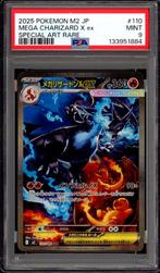 Mega Charizard X ex PSA 9 - 110/080 - Japanese Inferno X, Ophalen of Verzenden, Zo goed als nieuw, Losse kaart