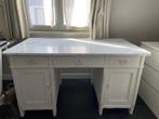 houten bureau wit, Huis en Inrichting, Bureaus, Ophalen, Gebruikt, Bureau