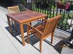 Teak tafel met stoelen, Ophalen