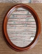 Miroir mural italien ancien — cadre ovale en bois, Antiquités & Art, Enlèvement, Ovale, Moins de 50 cm, Moins de 100 cm