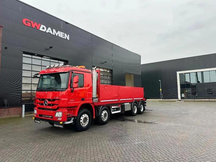 actros 4151 V8 8x4 Euro 5 (année de construction 2010), Autos, Camions, ABS, Régulateur de distance, Air conditionné, Verrouillage central