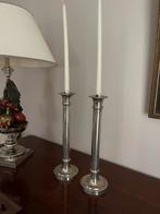 Twee kandelaars met kaars, Antiek en Kunst, Ophalen