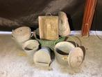 Lot van 7 zinken kuipen/emmers, Tuin en Terras, Ophalen, Gebruikt, X, X