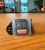1x Sandisk Extreme Pro 512GB sdxc uhs-II V60 280MB/s (Nieuw), Enlèvement ou Envoi, SDXC, 512 GB, SanDisk