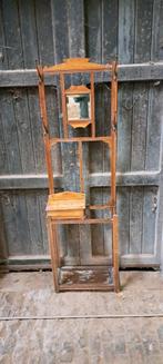 Vintage houten kapstokmeubel paraplu bak 55x80x23, Ophalen of Verzenden