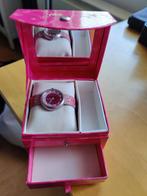 flikflak kinderhorloge in opbergkoffertje, Handtassen en Accessoires, Horloges | Kinderen, Ophalen of Verzenden, Gebruikt, Roze