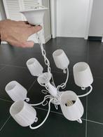 Landelijke kroonluchter, Huis en Inrichting, Lampen | Kroonluchters, Ophalen, Zo goed als nieuw, Metaal