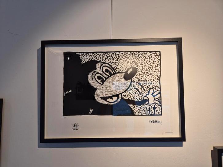 KEITH HARING  Mickey Mouse II, Antiek en Kunst, Kunst | Litho's en Zeefdrukken, Ophalen