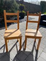 2 chaises en bois, Bois, Utilisé, Deux