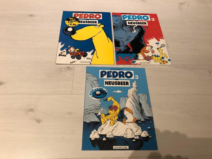 Pedro de neusbeer compleet 3 delen, Boeken, Stripverhalen, Zo goed als nieuw, Ophalen of Verzenden