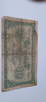 Billet belge de 10 francs 01/02/1943, Timbres & Monnaies, Billets de banque | Belgique, Enlèvement ou Envoi